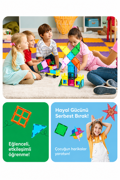 72 Parça Manyetik Yapı Blokları