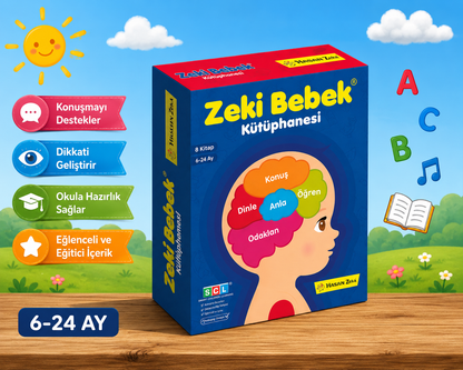 6-24 Ay Zeki Bebek Kütüphanesi 8'li Set