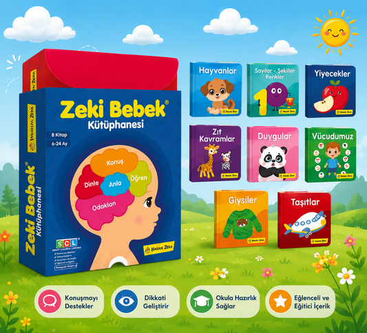 6-24 Ay Zeki Bebek Kütüphanesi 8'li Set