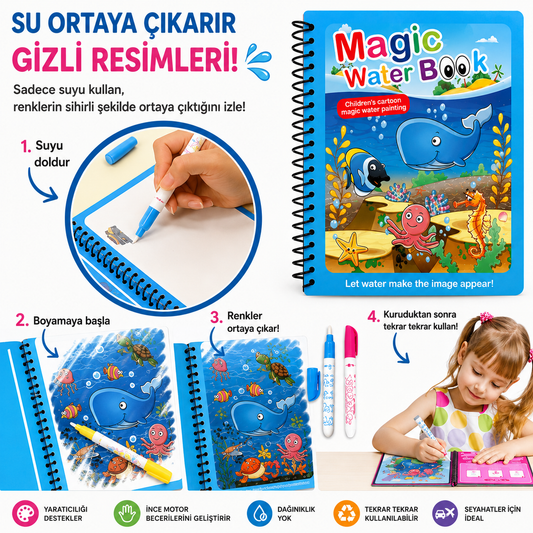 🌈 MindyBaby Sihirli Boyama Kitabı