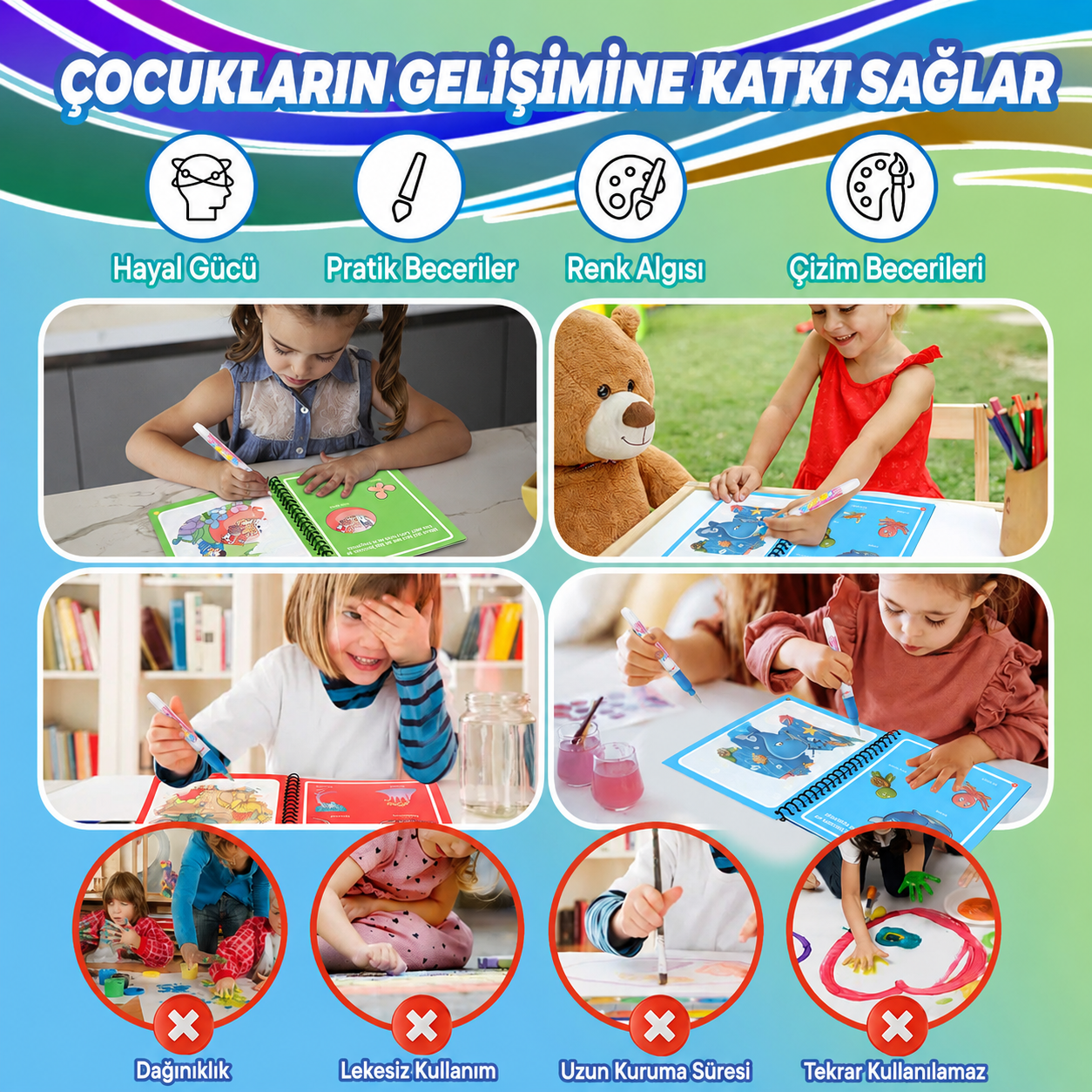 🌈 MindyBaby Sihirli Boyama Kitabı