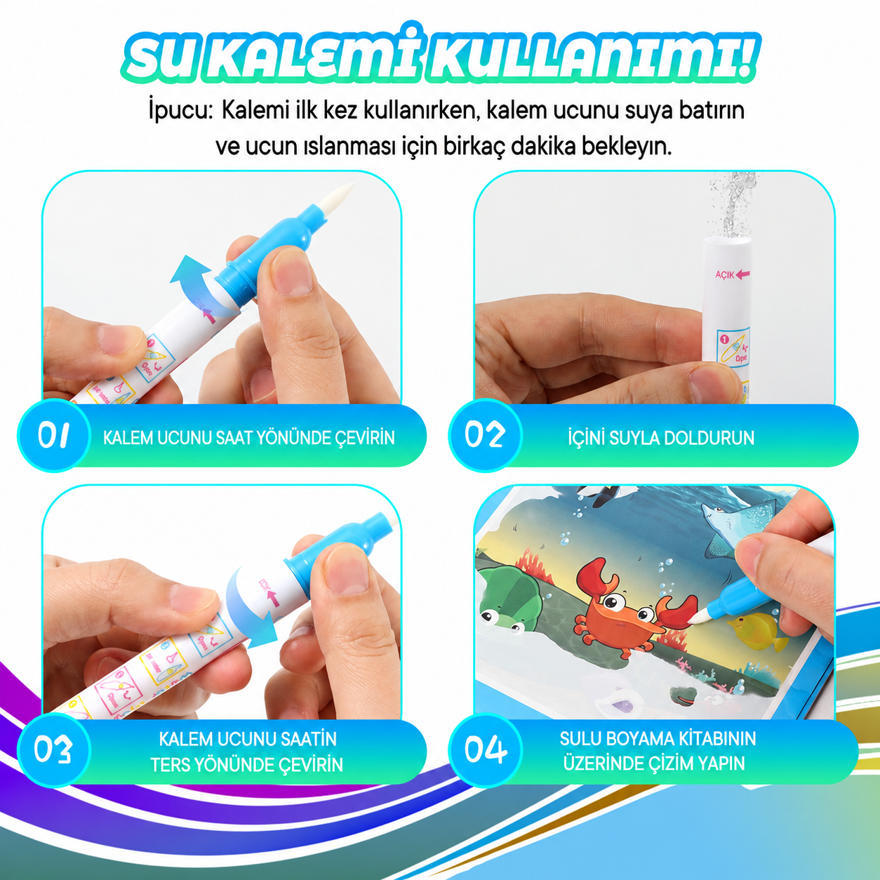 🌈 MindyBaby Sihirli Boyama Kitabı